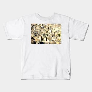 View from above at the streets of Matera Kids T-Shirt